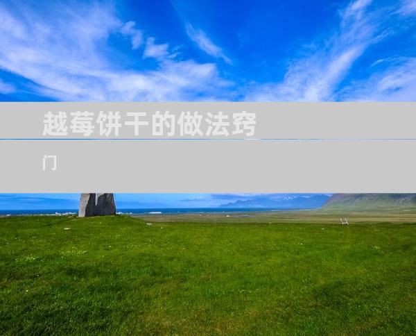 越莓饼干的做法窍门